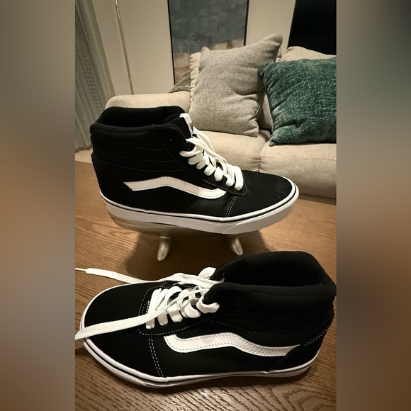 Vans Other - Vans Black and White High-Top Sneakers